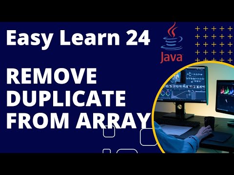 Remove Duplicate Element From Array | Java Programming | Remove Duplicate  From Array Java Program
