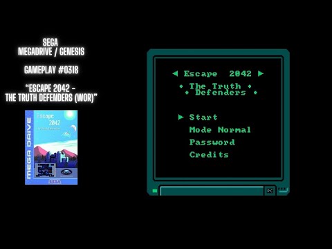 Escape 2042 - The Truth Defenders (WOR) (Megadrive / Genesis / Gameplay #0318)