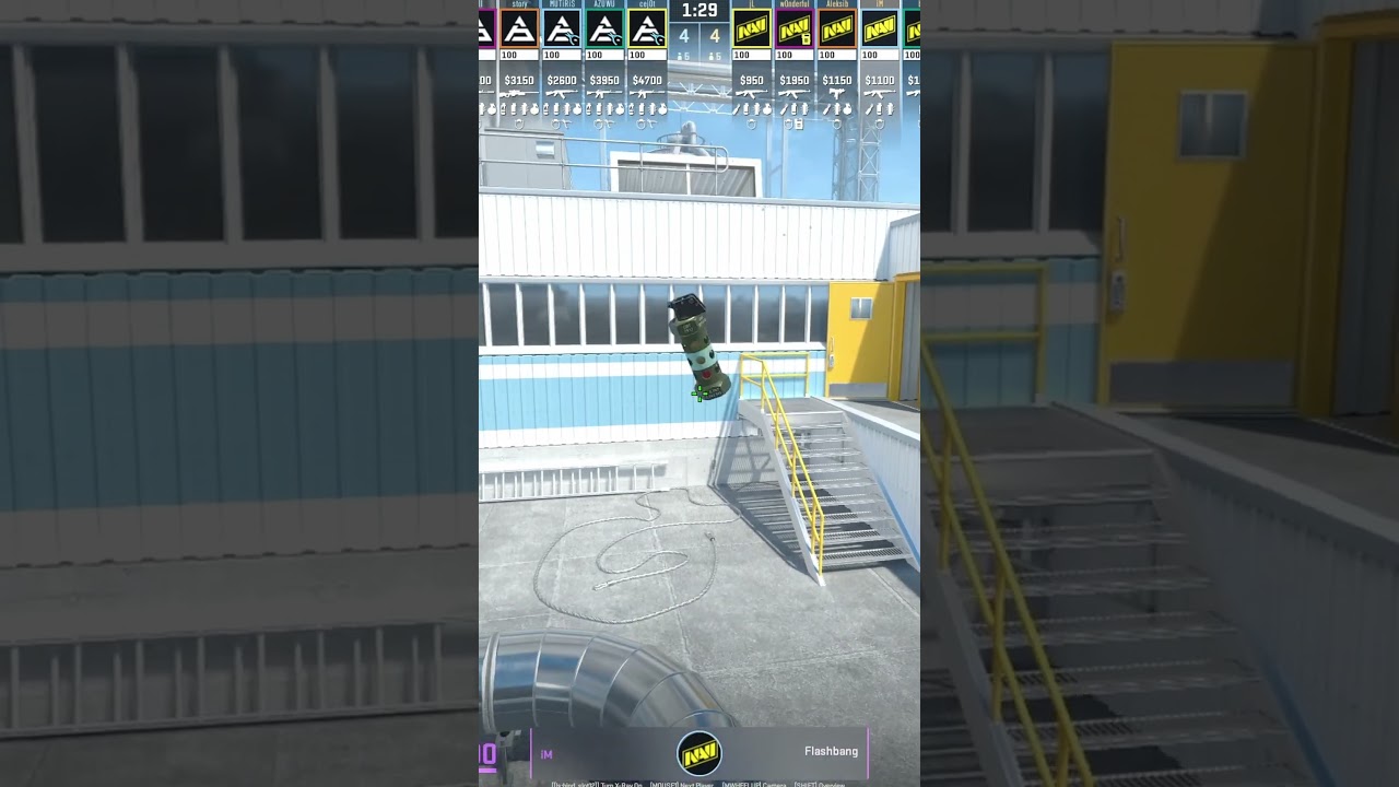 NaVi iM Throws PERFECT Upper Nades on Nuke 💥