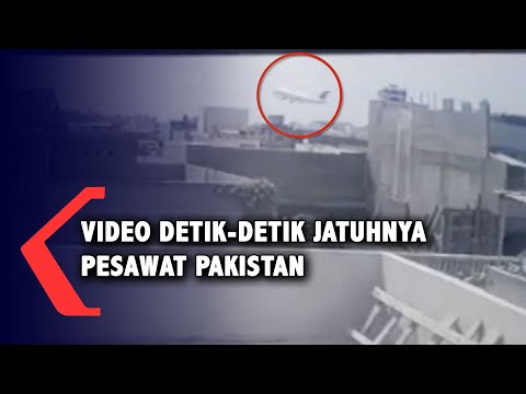 Video Detik-Detik Jatuhnya Pesawat Pakistan