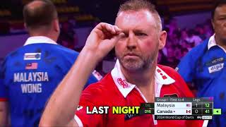 Malaysia vs Canada I Worldcup of darts 2024 I exit match. screenshot 1
