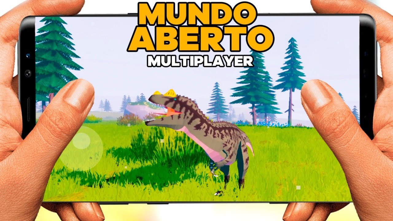 SAIU NOVO JOGO DE MUNDO ABERTO COM DINOSSAUROS PARA CELULAR 