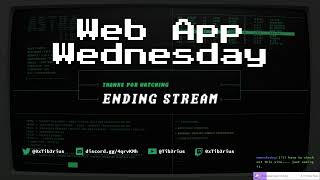Web App Wednesday!