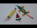 Pony Bead Keychains - Pencil, Watermelon & Lizard | Part 1
