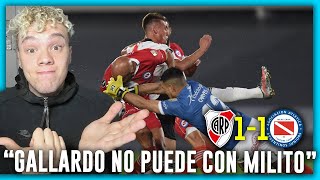 ? ARGENTINO REACCIONA a ?? RIVER vs ARGENTINOS JRS ?? 1-1 OCTAVOS de FINAL ? COPA LIBERTADORES 2021