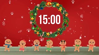 Celebrity 15 Minute Christmas Countdown 🎄| Festive Music, Santa Bells & Ho Ho Alarm 🎅✨ Wealth