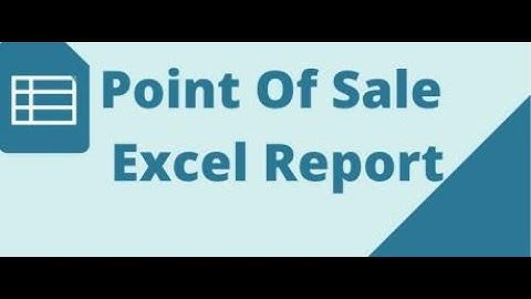 Point Of Sale Excel Report in Odoo | POS Export Xls in Odoo