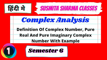 Complex Analysis || semester 6 L1