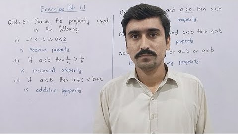 | New Syllabus 9th class math | Exercise no. 1.1 | Name the property used in following |