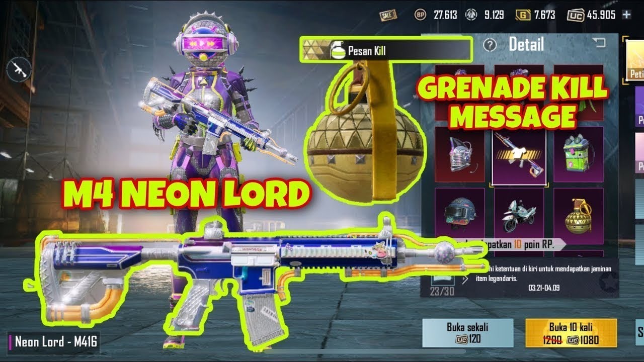 Neon Lord M416 Priminum Create opening PUBG MOBILE