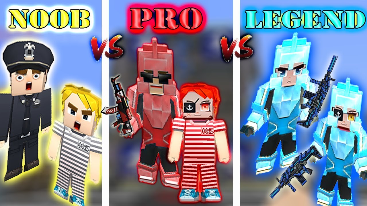 NOOB vs PRO vs LEGEND - Jail Break | Blockman Go Gameplay (Android , iOS)