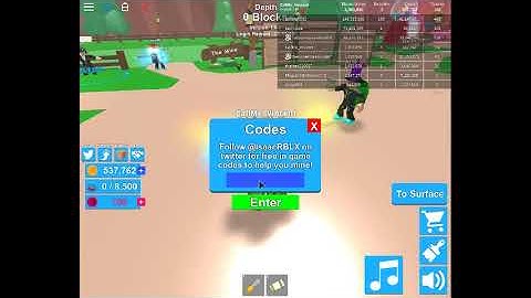 roblox Mining Simulator 30 code for some money , eggs and create