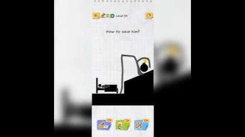 Draw To Save Stickman Puzzle 😀 Level 59 #trending #youtubeshorts #shortvideo #viral #shorts