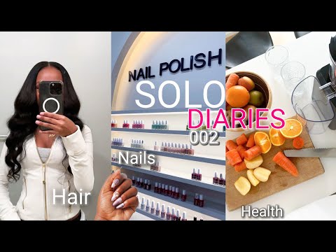 SOLO DIARIES 002: Alone but not lonely, Turmeric shots, Workout routine, Hair & Nails Day