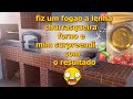 FOGAO A LENHA COM FORNO E CHURRASQUEIRA.