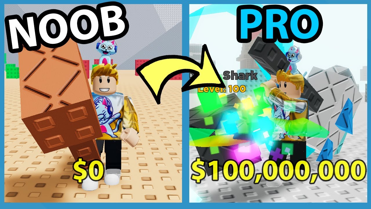 Noob To Pro Unlocked Max Power Hammer Mythic Pets Roblox Brick Simulator Youtube - roblox noob hammer