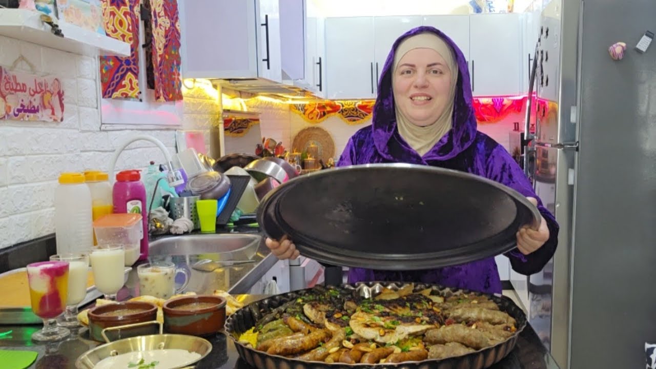 عزومة رمضان٢٠٢٦ للغالين👌الايام الحلوه بتجري والنهارده تالت يوم رمضان عملت صينية العزومات وابهرتهم🤗