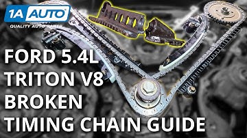 Ford 5.4L Timing Chain Guide Broken & Found in Oil Pan. How to Replace It!
