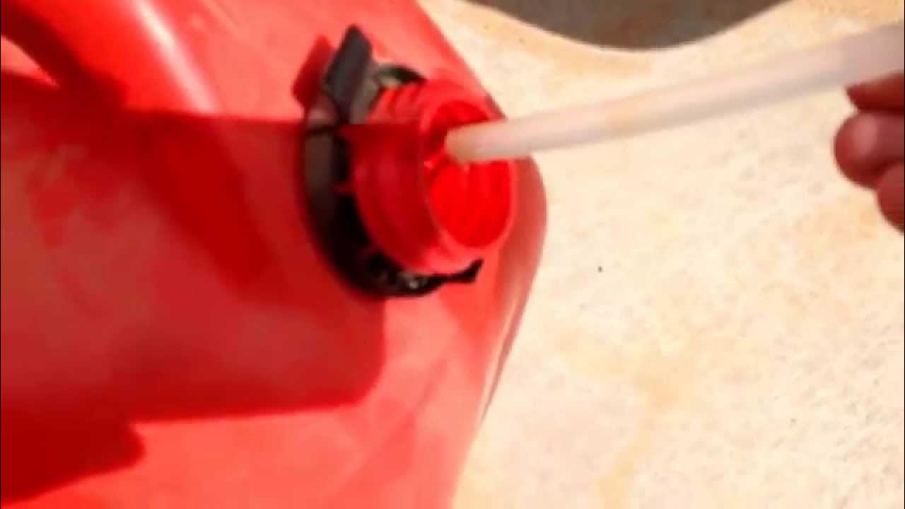 How to siphon gas quick and easy without sucking on the hose YouTube