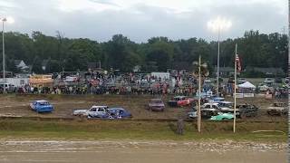 Demolition Derby at Franklin County Fair 2018