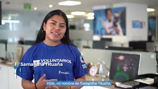 Samantha Tituaña - Voluntaria ONU en UNICEF Ecuador