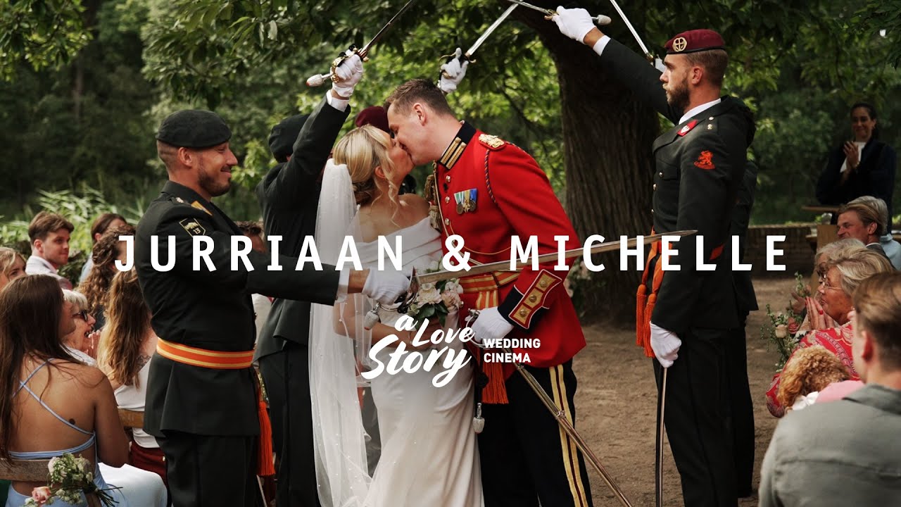 De prachtige militaire bruiloft van Jurriaan en Michelle | Trouwfilm