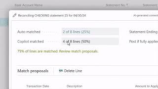 Simplify bank reconciliation with Copilot in Dynamics 365 Business Central