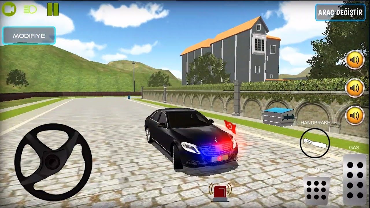 Baskan Polis Koruma Araba Surme Oyunu Color Games Baskanin