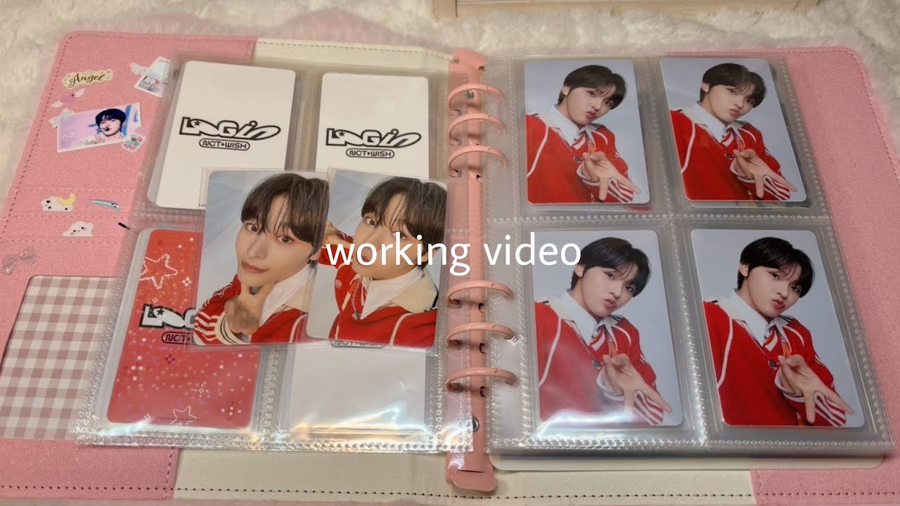 【NCT WISH】 約1年ぶりの動画 / トレカ収納 / トレカ整理 / 作業動画 / working video