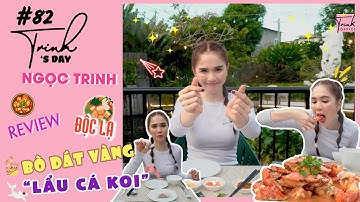 Ngọc Trinh - My Day #82 | Ngọc Trinh lần đầu đầu ăn bò dát vàng, trải nghiệm nhà hàng "lẩu cá Koi"