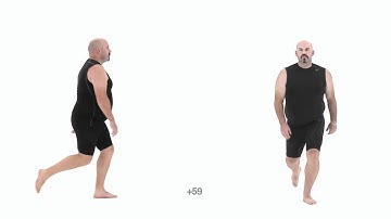 walk long stride: Larger Male: Realtime - Animation Reference Body Mechanics