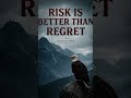 Take the risk today, or live with the regret forever .#mindset#success #discipline#selfimprovement