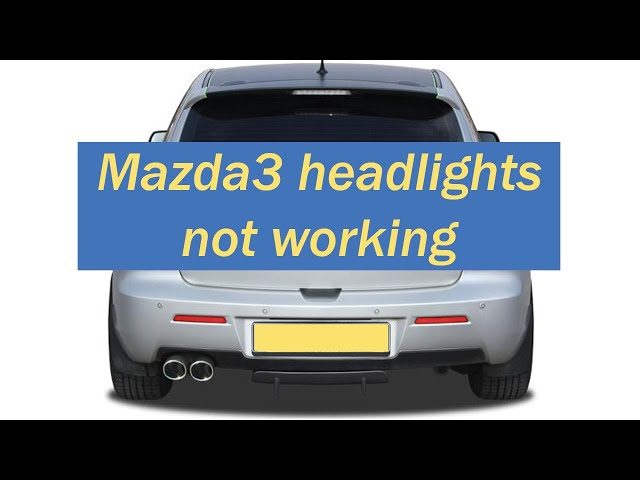 Car working? Mazda 3 - YouTube