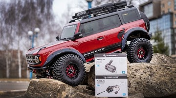 Traxxas TRX4 Bronco 2021 H-Tech Custom Upgrades Hobbywing AXE R2 2800kv Unpacking and Installation