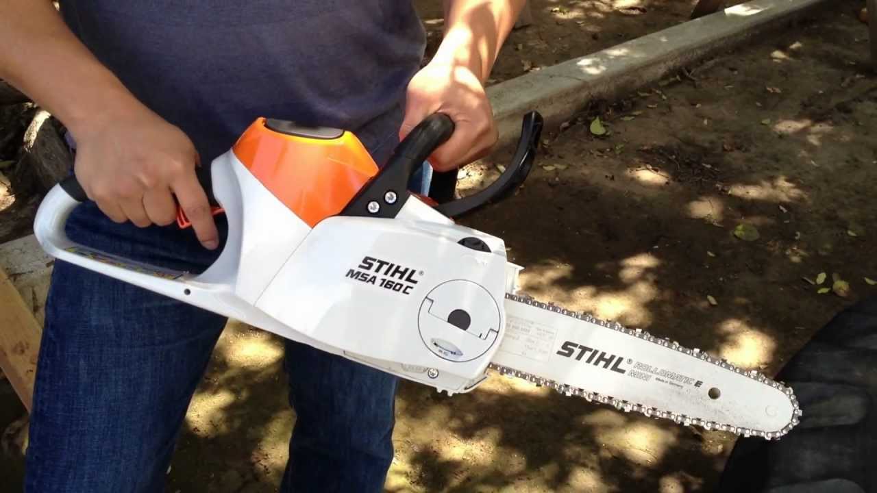 Gedachte ontslaan interval STIHL MSA 160C Cordless Chainsaw Review and Demo - YouTube