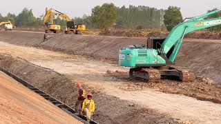 Nimitt Excavator - Canal construction processing by Nimitt Excavator 5,077 views 3 months ago 3 minutes, 1 second