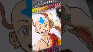 Drawing Aang With Markers #copic #aang #shorts #drawing