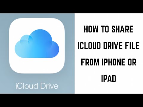 IPhone या iPad से iCloud ड्राइव फ़ाइल कैसे साझा करें