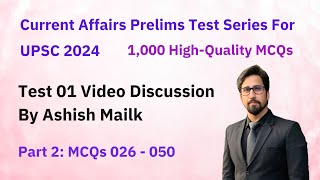 PMF IAS Current Affairs Prelims Test Series For UPSC 2024 – Test 01 – Part 02 – MCQs 26 to 50 screenshot 3