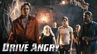 Milton Arrives in A Flaming Car To Save The Baby | Drive Angry