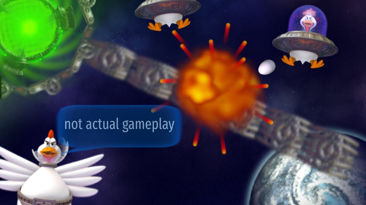 Chicken Invaders Universe v152.1 - Max Difficulty Unprepared Moron Railgun Missions #20 (part #1)