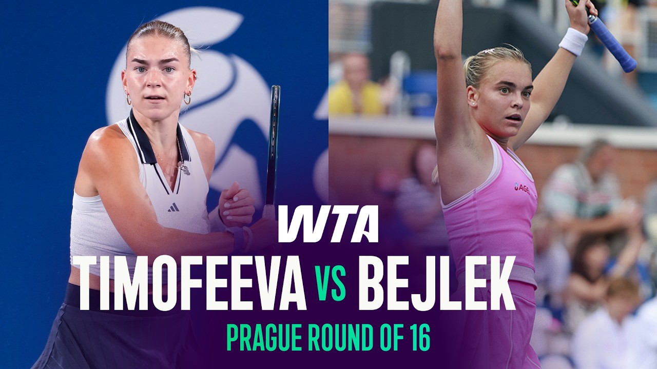 Maria Timofeeva vs. Sara Bejlek | 2026 Prague Round of 16 | WTA Match Highlights