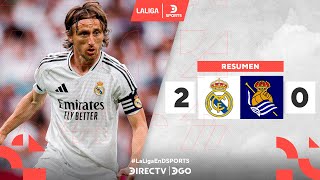 Thumbnail for #REALMADRID GANÓ en la DESPEDIDA de #MODRIC y #ANCELOTTI | Real Madrid 2–0 Real Sociedad | Resumen