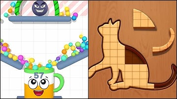 Rope and Balls VS Bricks Jam Wood Jigsaw - All Levels SpeedRun Gameplay