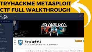 TryHackMe Metasploit CTF Full Walkthrough|TryHackMe- Metasploit (rpmetasploit)|Tryhackme Metasploit