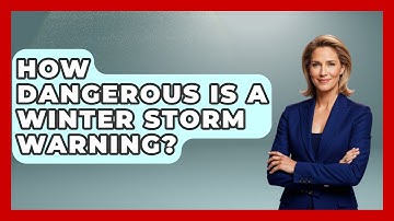 How Dangerous Is A Winter Storm Warning? - Weather Watchdog