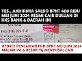 Akhirnya bpnt 400 ribu mei juni cair duluan di bank  daerah ini duluanupdate pkh bpnt malam ini