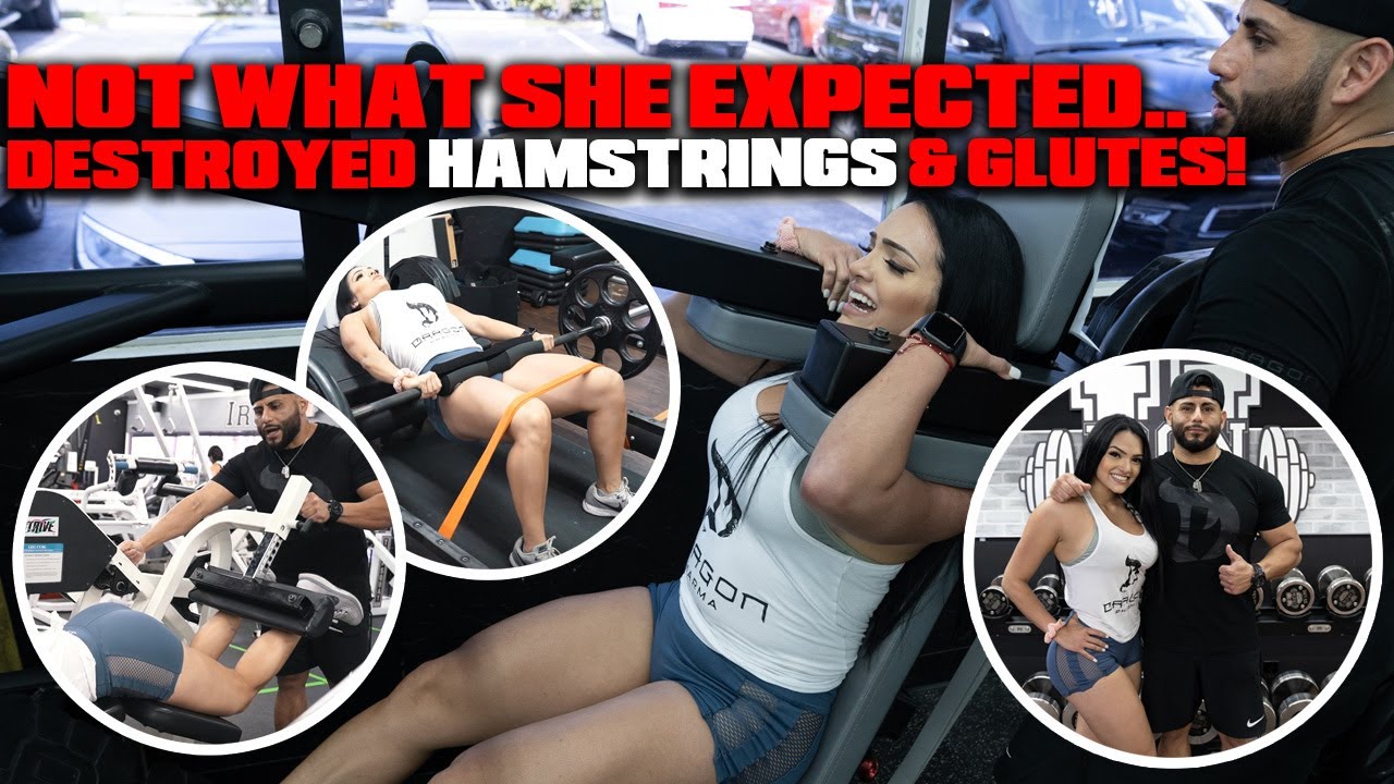 Download TANETH JIMENEZ GETS HAMSTRINGS & GLUTES DESTROYED WITH NEW VARIATIONS - BUILDING BIGGER LEGS