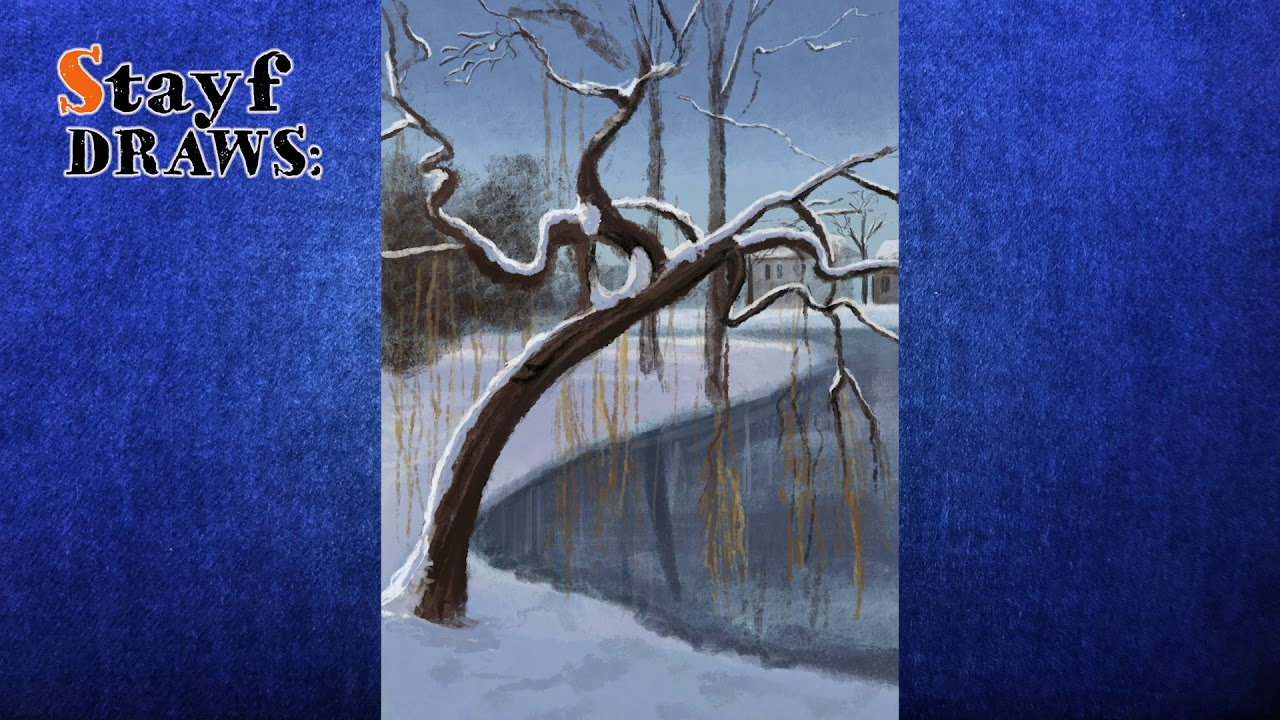 Apple Pencil Ipad Drawing Procreate 5 Frozen Lake Youtube