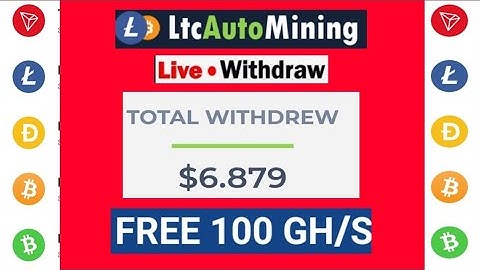Ltcautomining Website. Live 3.7$ Withdraw No.1 Litecoin Cloud Mining Website.100% Real